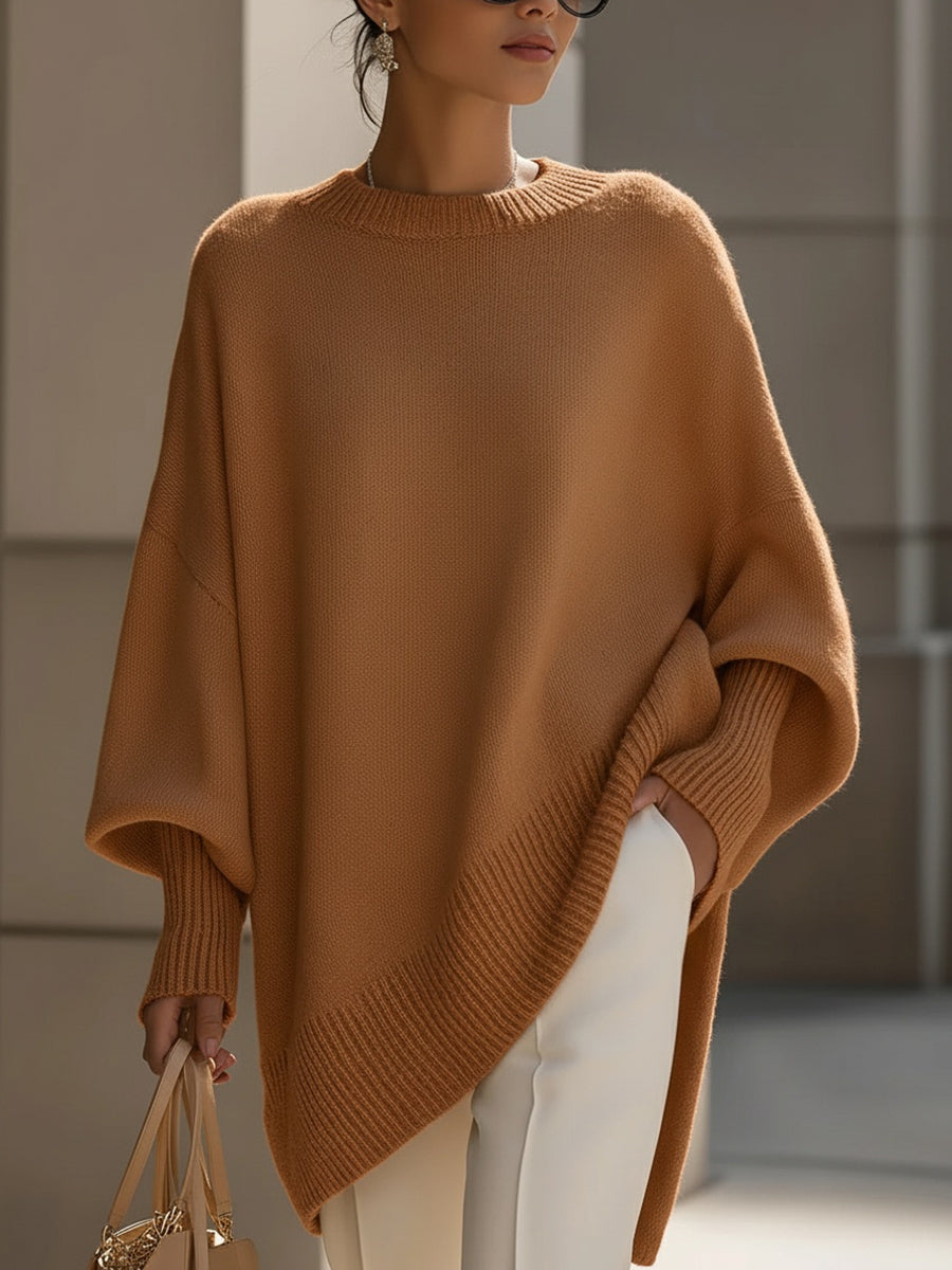 LAURA | JERSEY PONCHO OVERSIZE