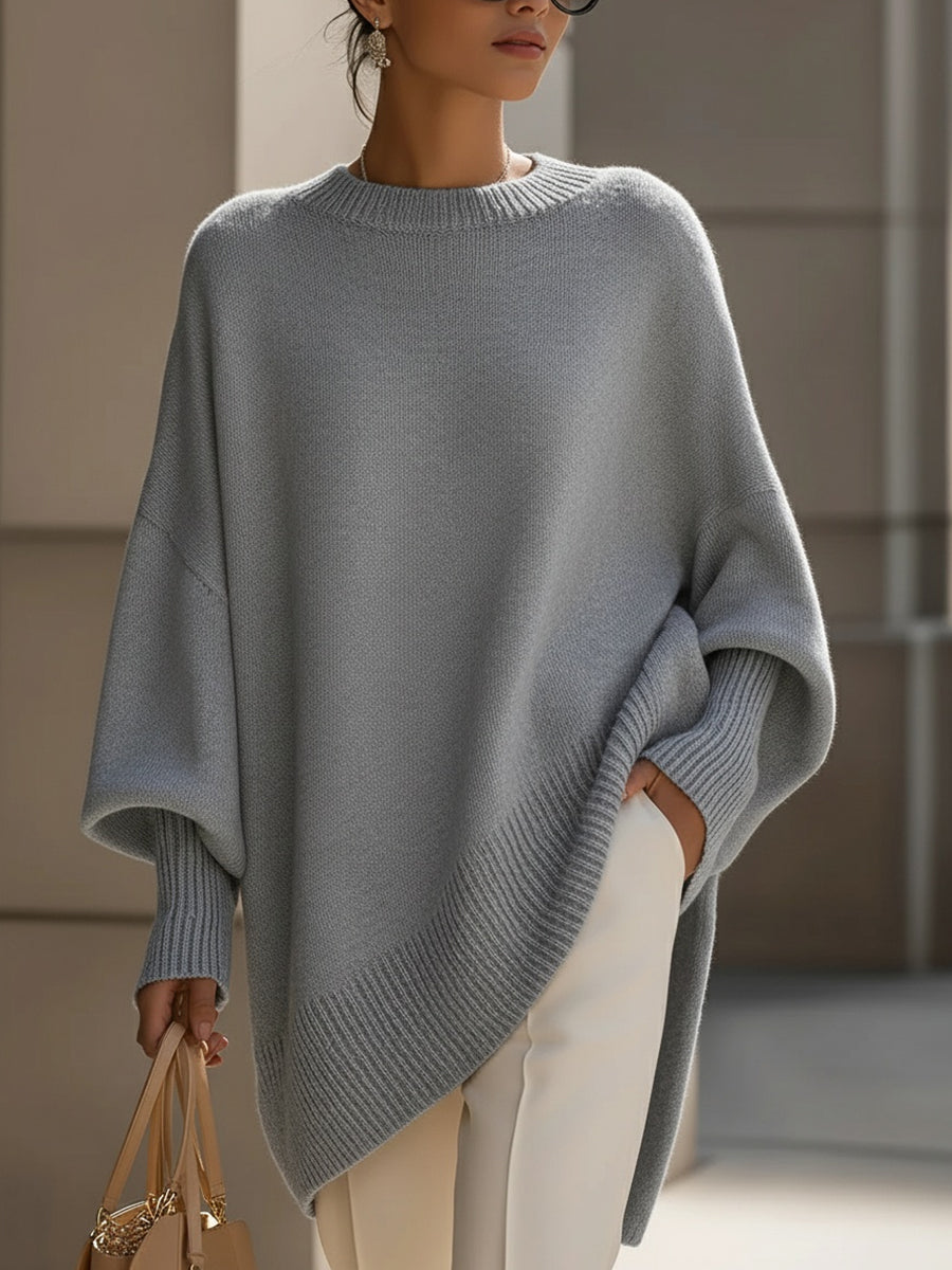 LAURA | JERSEY PONCHO OVERSIZE