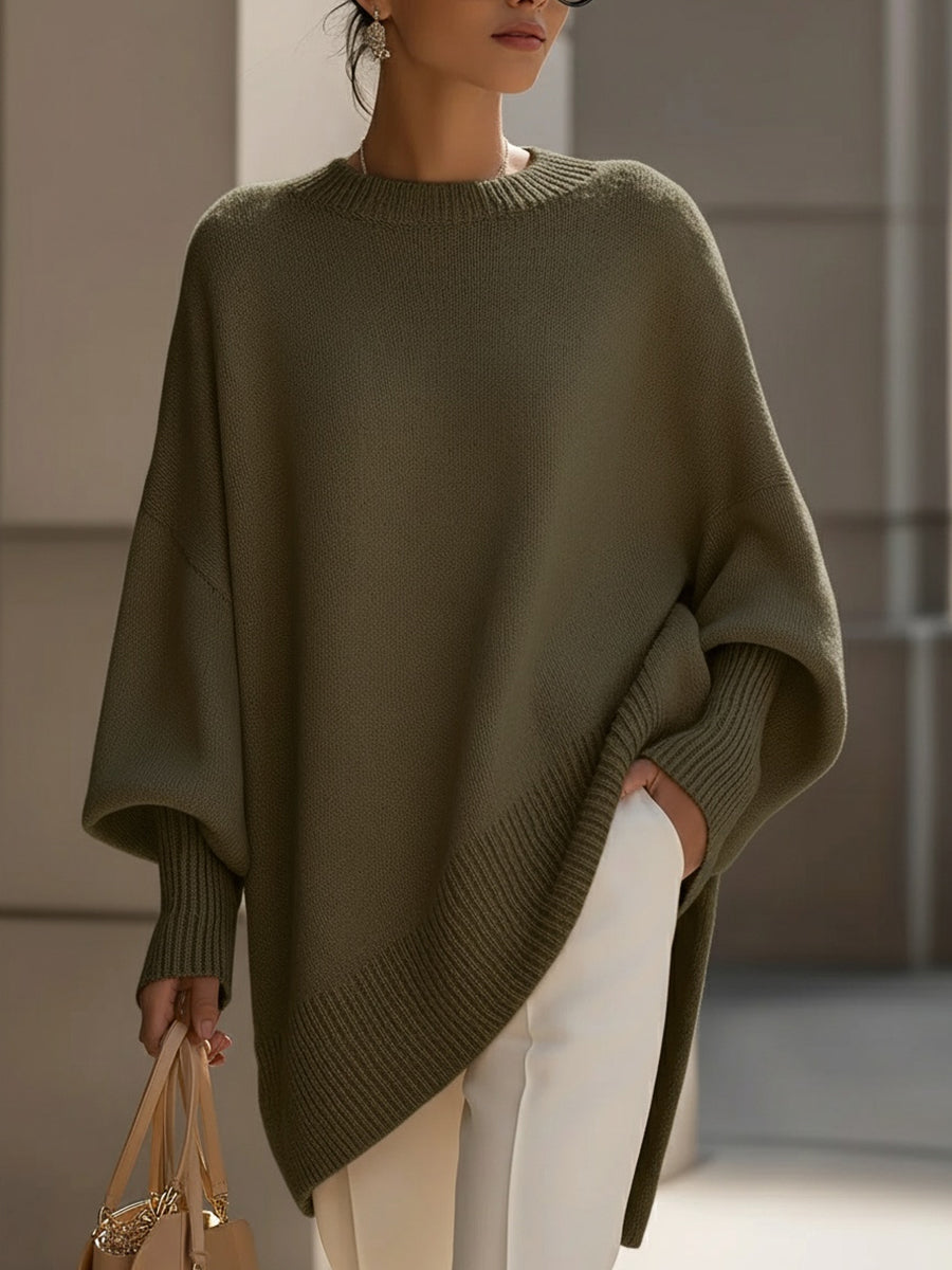 LAURA | JERSEY PONCHO OVERSIZE