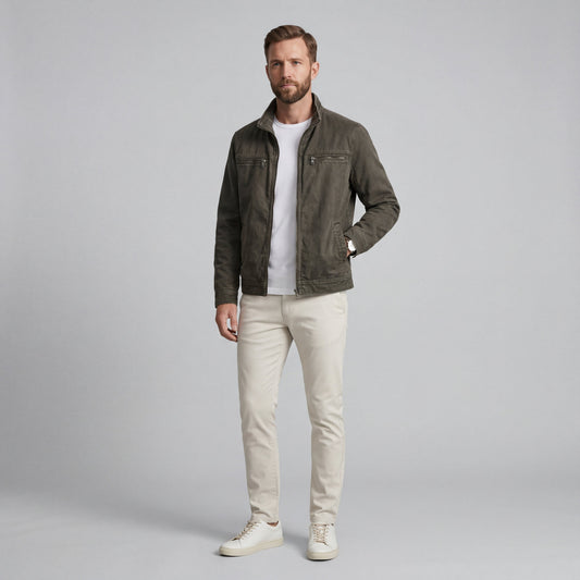FÉLIX | CHAQUETA VINTAGE DE ALGODÓN CON CREMALLERA
