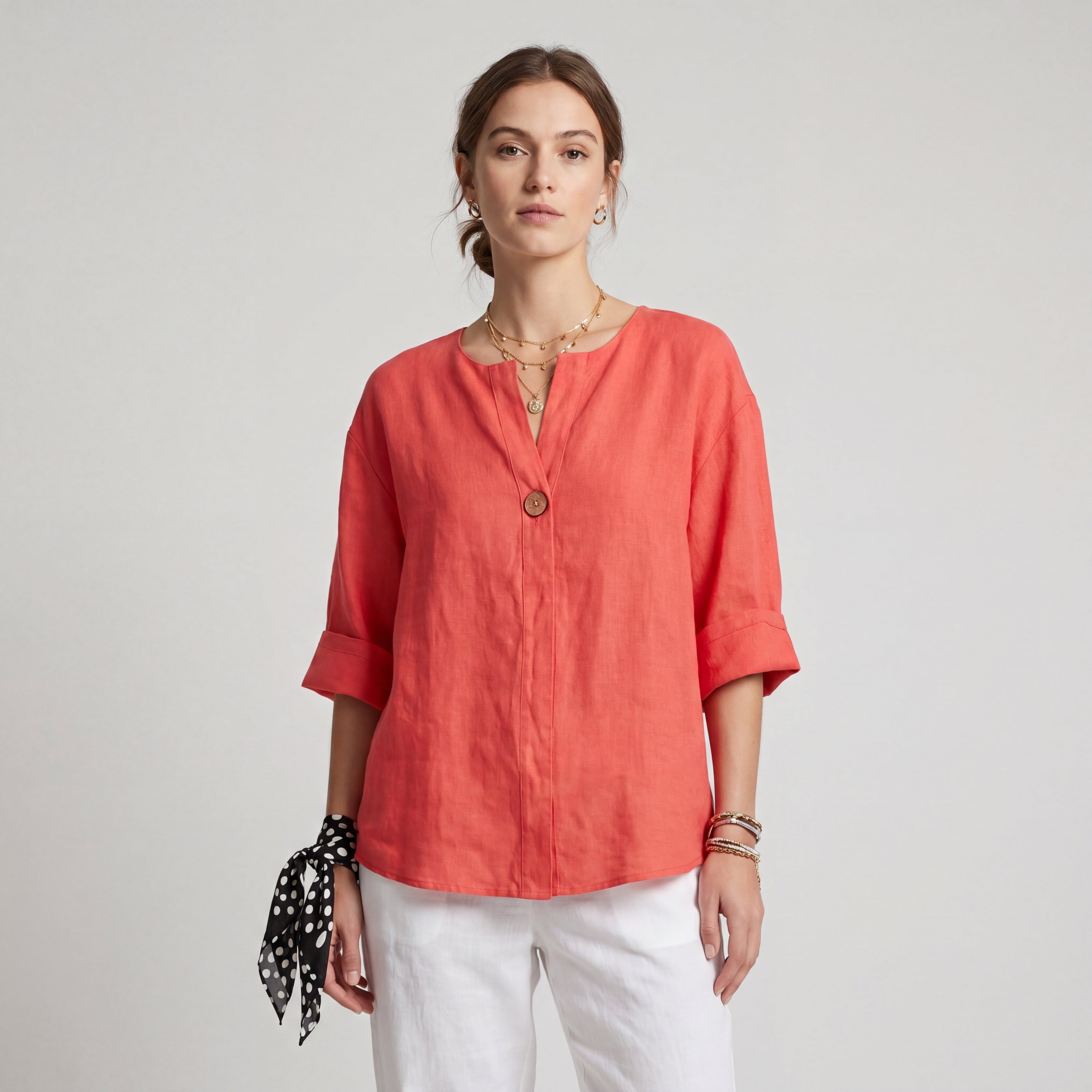 GEMMA | TOP HOLGADO CON CUELLO EN V