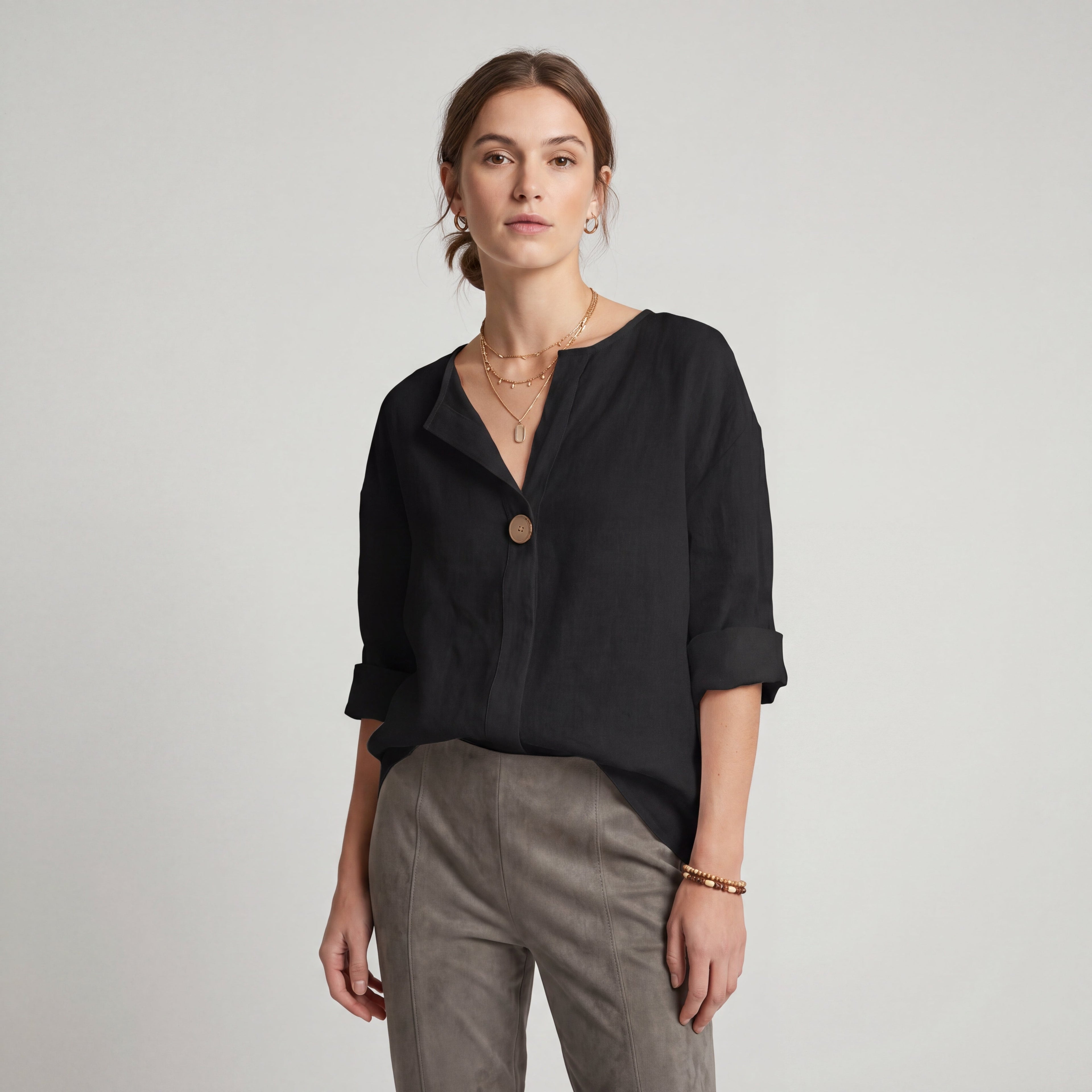 GEMMA | TOP HOLGADO CON CUELLO EN V