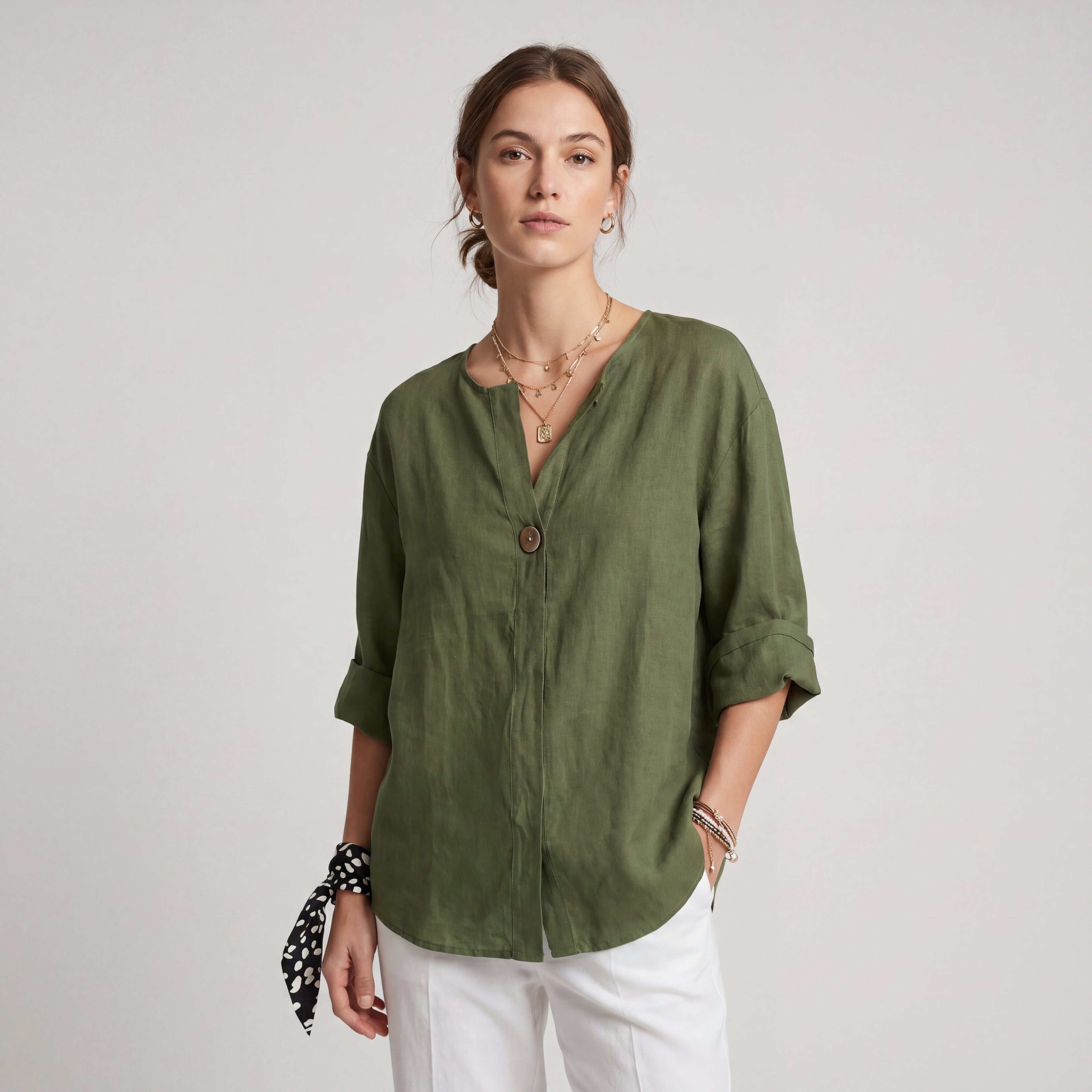 GEMMA | TOP HOLGADO CON CUELLO EN V