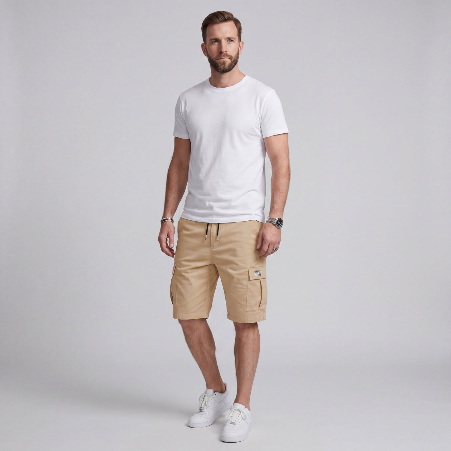 ROMERO | PANTALONES CORTOS CARGO PARA HOMBRE