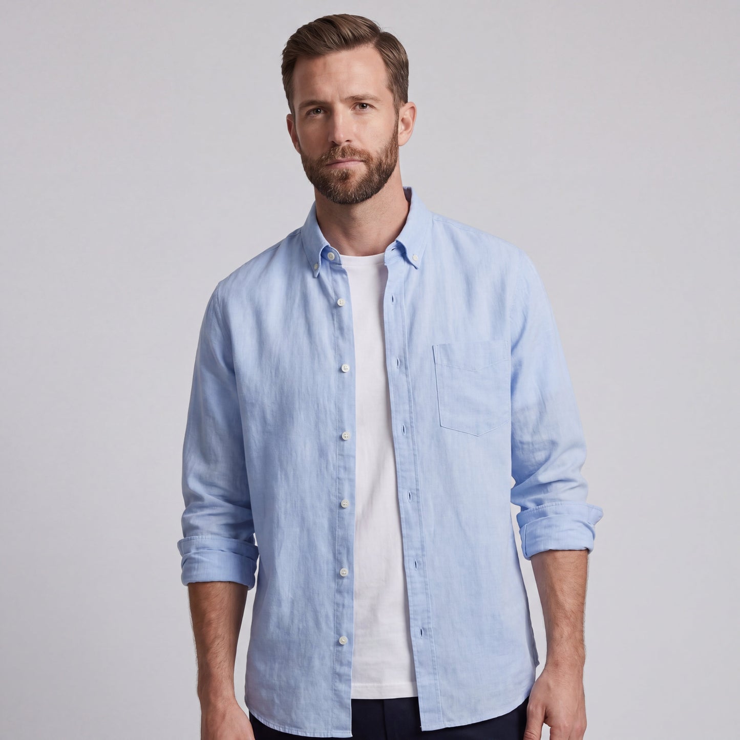 LORENZO | CAMISA DE ALGODÓN Y LINO