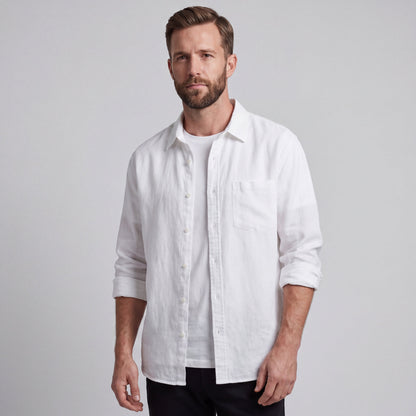 LORENZO | CAMISA DE ALGODÓN Y LINO