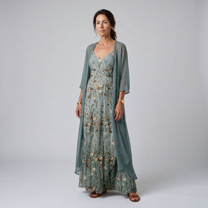 RITA | CONJUNTO DE DOS PIEZAS ELEGANTE QUE CUBRE EL VIENTRE