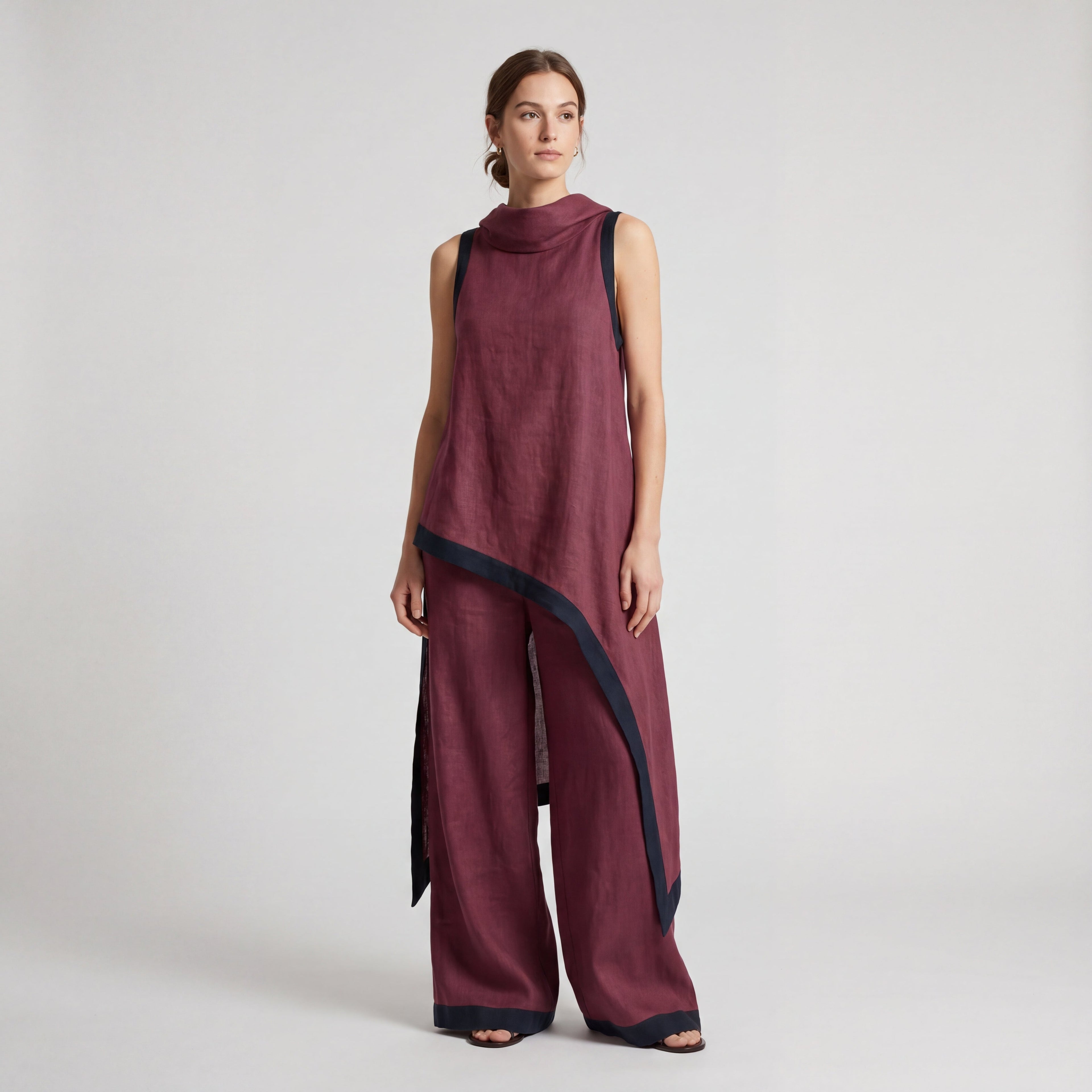 LEONOR | CONJUNTO DE LINO Y ALGODÓN ELEGANTE