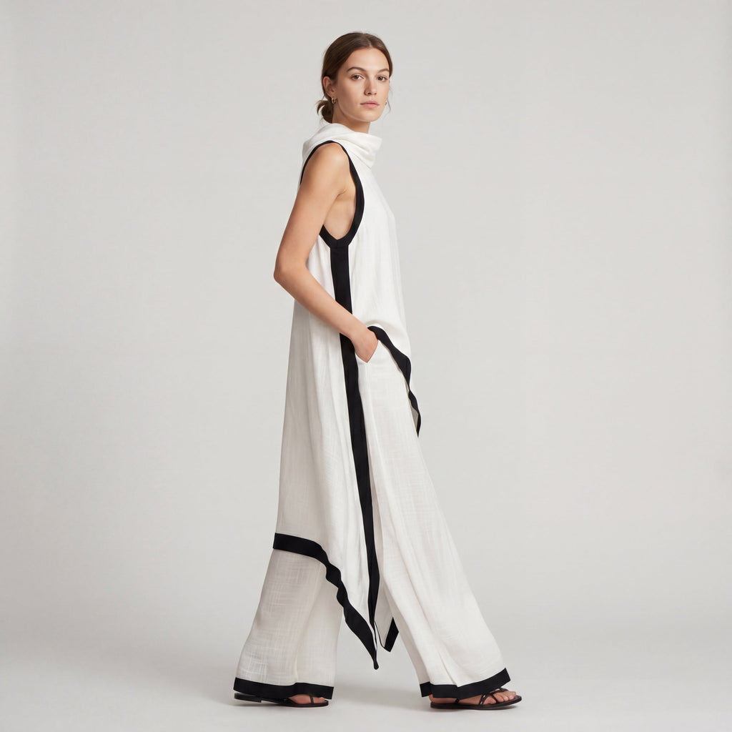 LEONOR | CONJUNTO DE LINO Y ALGODÓN ELEGANTE