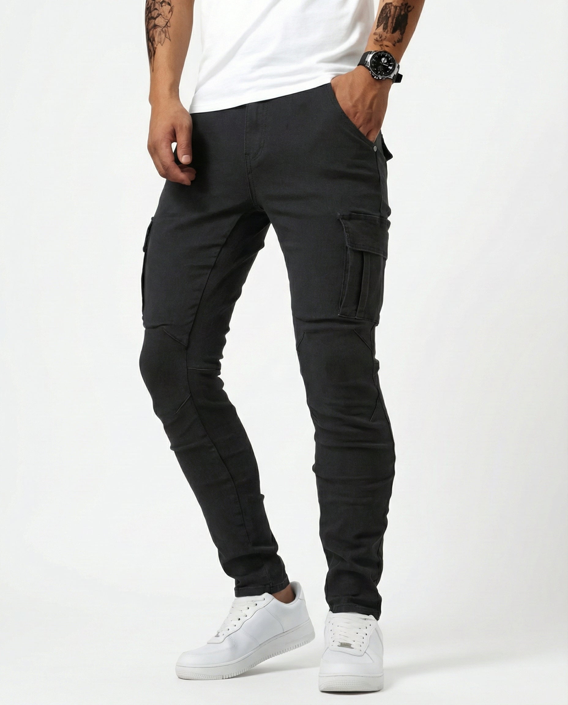 DAVID | PANTALÓN CARGO ELÁSTICO