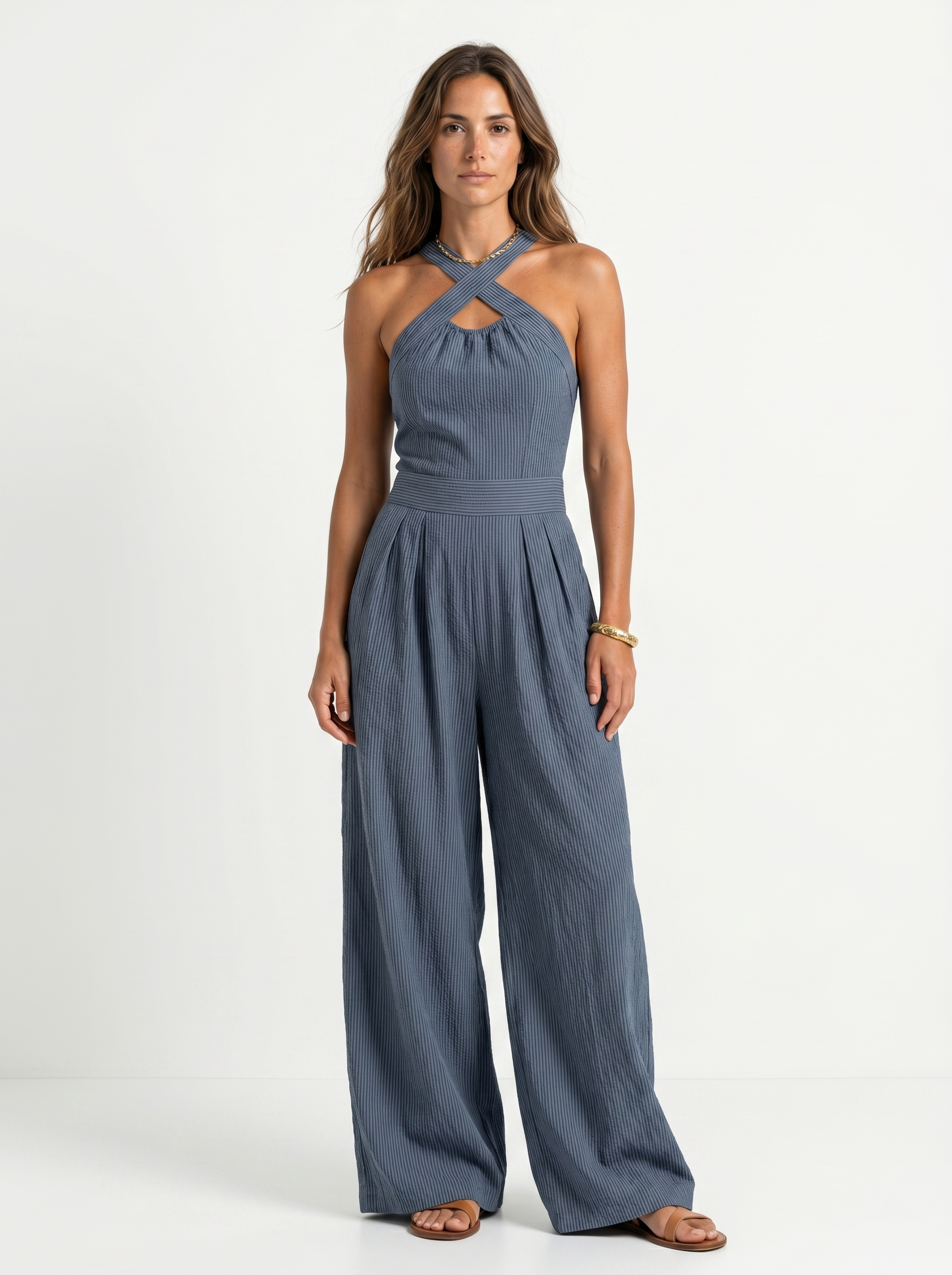 Bianca | Mono elegante con escote cruzado