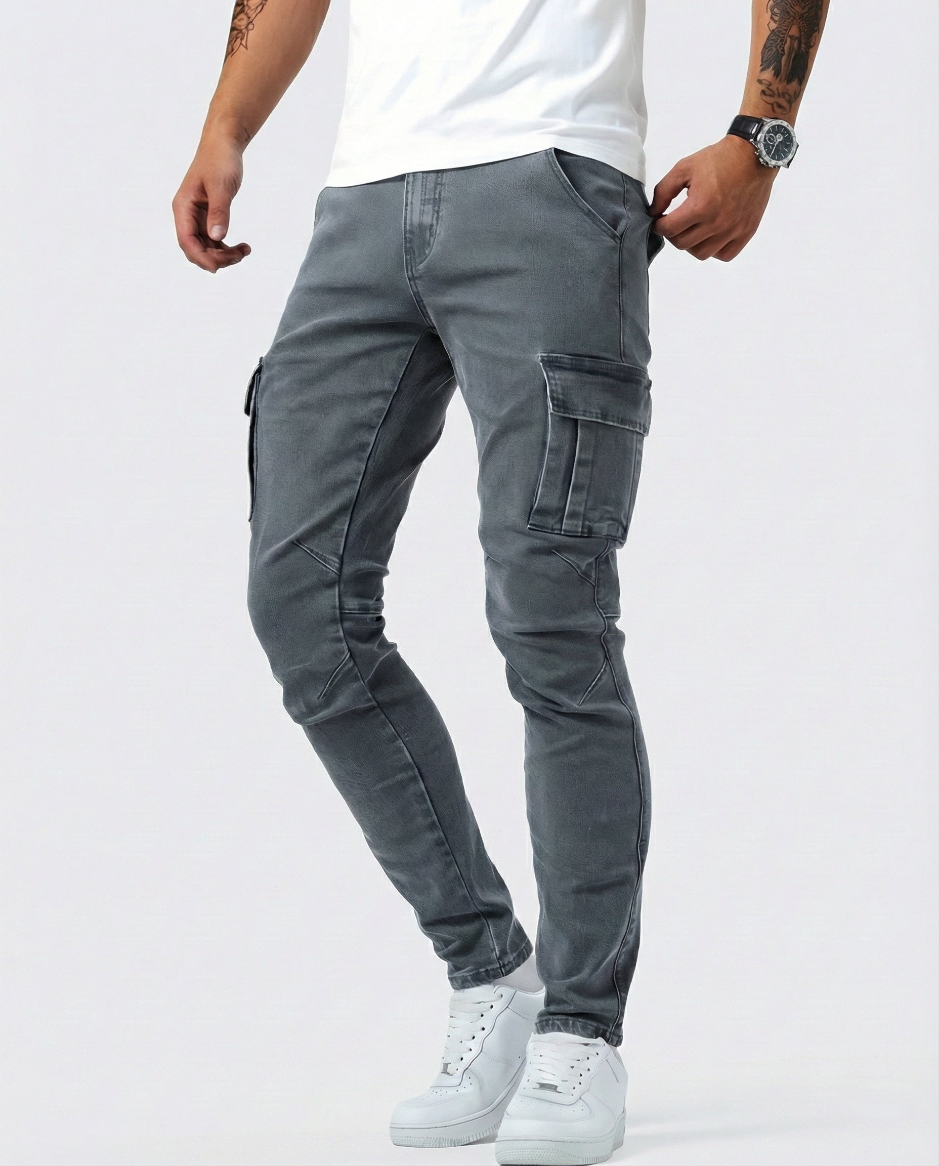 DAVID | PANTALÓN CARGO ELÁSTICO