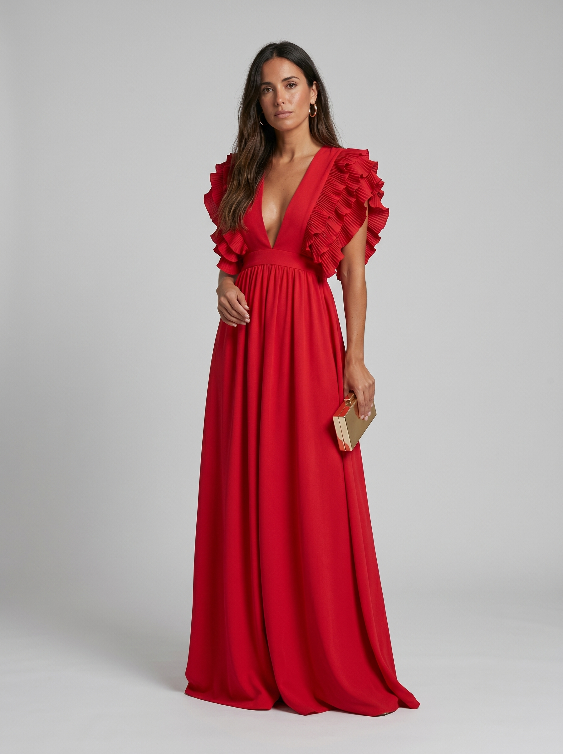 Teresa | Vestido largo elegante con escote en V