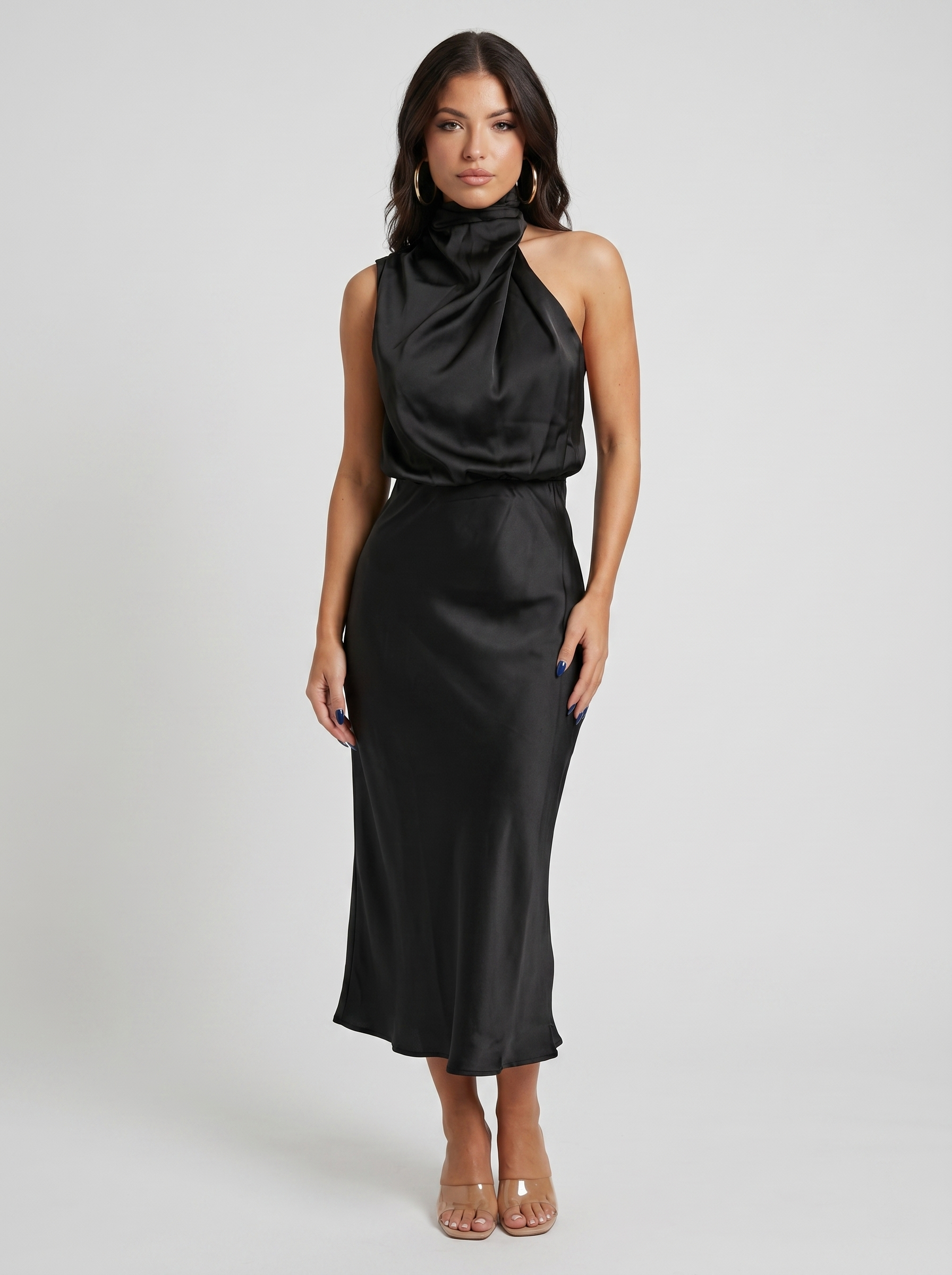 Carmina | Vestido largo con cuello halter