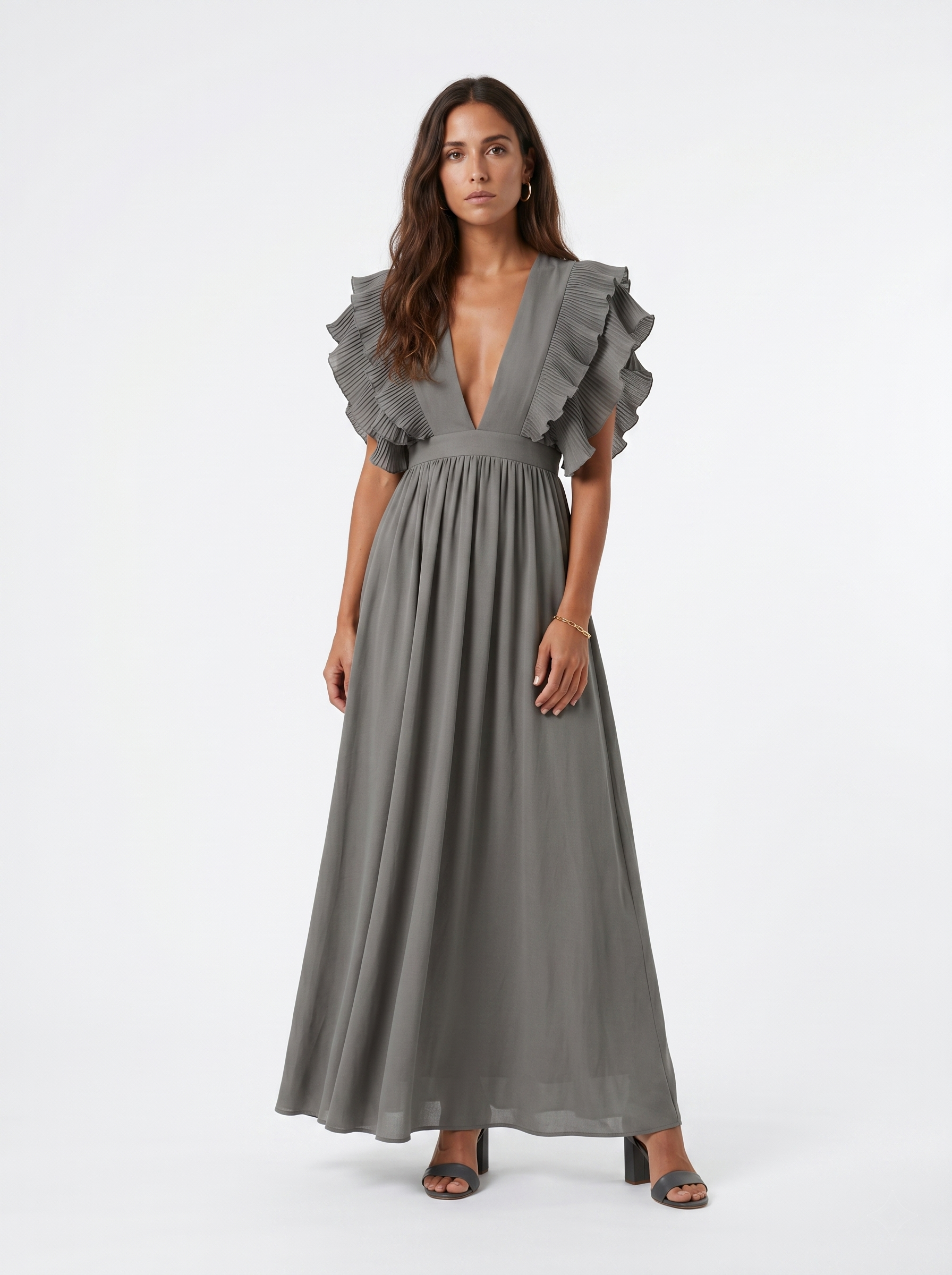 Teresa | Vestido largo elegante con escote en V