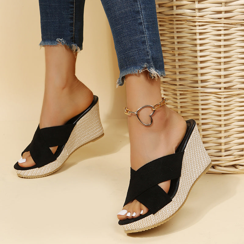 CARLA | SANDALIAS DE CUÑA INFORMALES