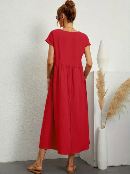 GABRIELA™ | VESTIDO MIDI FLUIDO DE ELEGANCIA ATEMPORAL