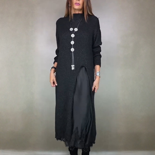 SOFÍA | CONJUNTO COMPLETO Y ELEGANTE (JERSEY LARGO + VESTIDO)