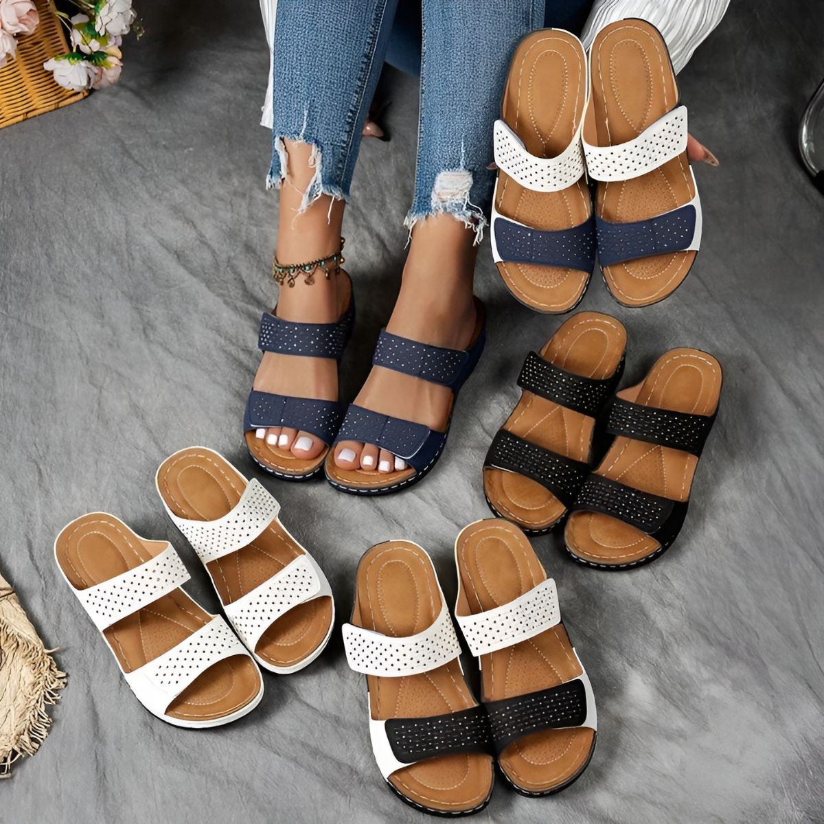 LINA | SANDALIAS ORTOPÉDICAS ELEGANTES