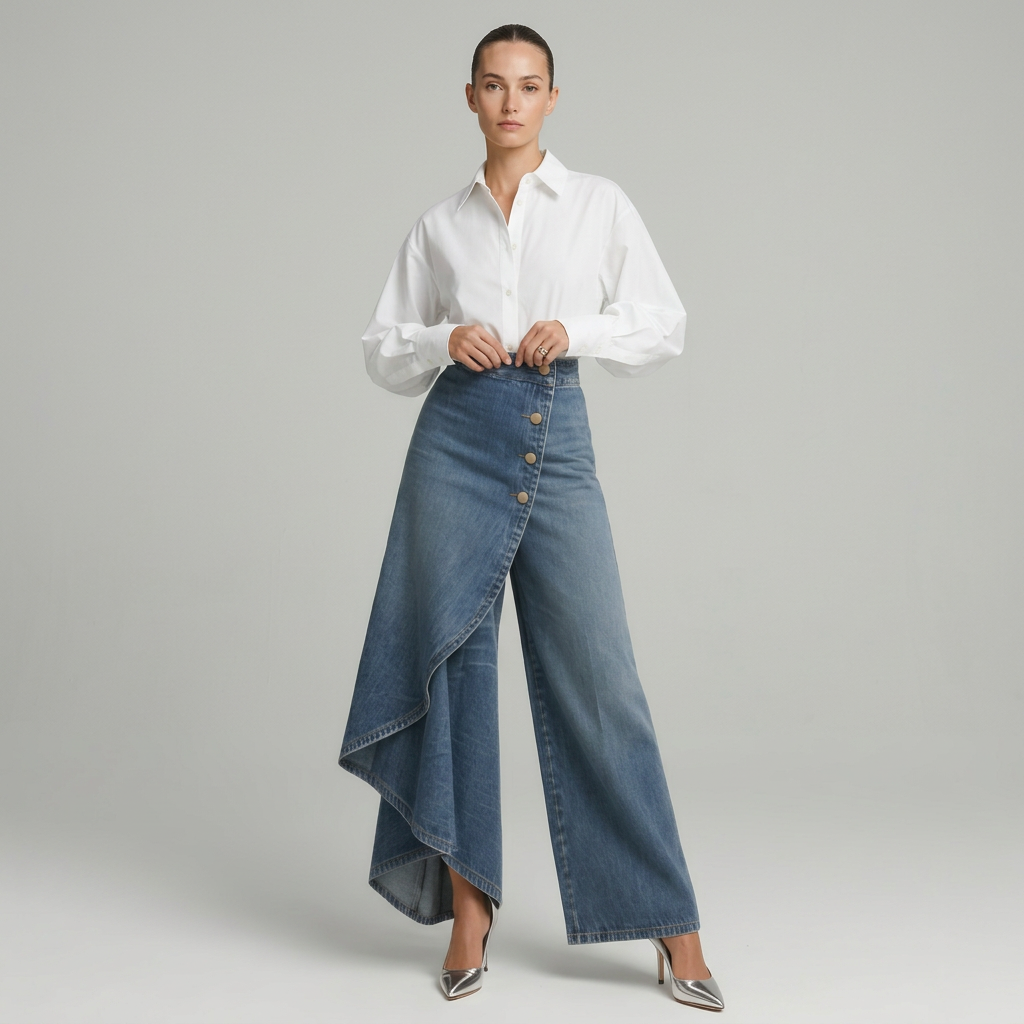 ALICIA | PANTALONES VAQUEROS CRUZADOS