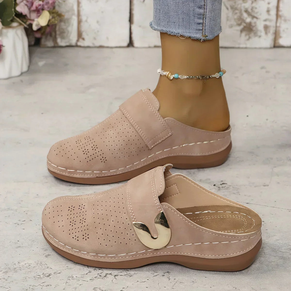 CECILIA | SANDALIAS ELEGANTE CON CUÑA Y SUJECION