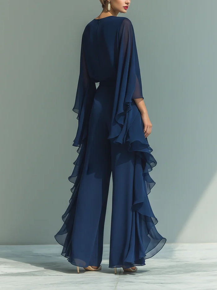 AURORA | CONJUNTO ELEGANTE CON VOLANTES