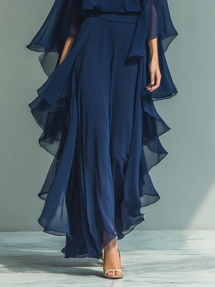 AURORA | CONJUNTO ELEGANTE CON VOLANTES