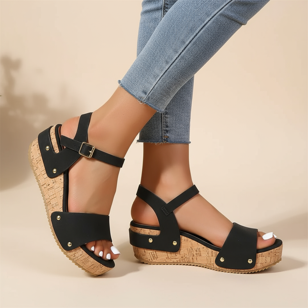 DANIELA | SANDALIAS ELEGANTES CON CUÑA