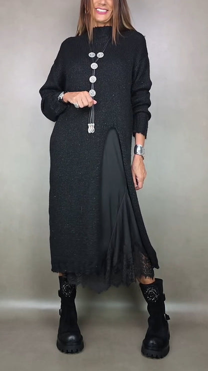 SOFÍA | CONJUNTO COMPLETO Y ELEGANTE (JERSEY LARGO + VESTIDO)