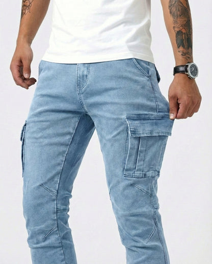 DAVID | PANTALÓN CARGO ELÁSTICO