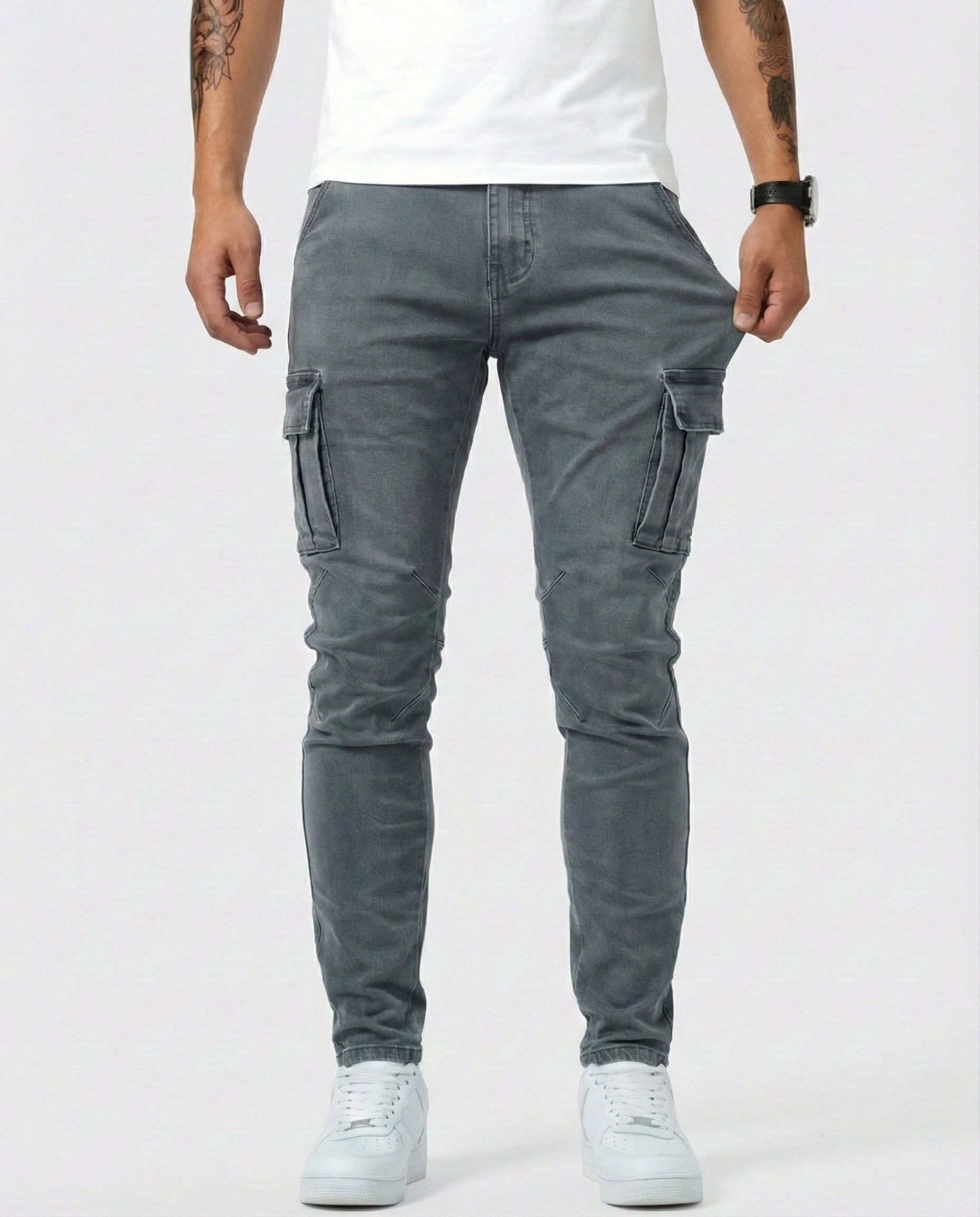 DAVID | PANTALÓN CARGO ELÁSTICO