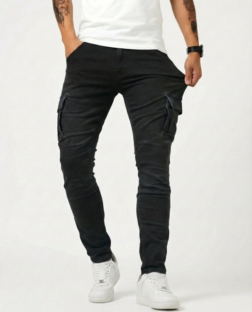 DAVID | PANTALÓN CARGO ELÁSTICO