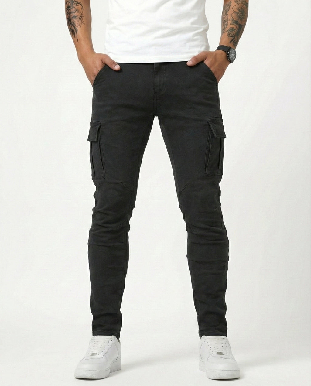 DAVID | PANTALÓN CARGO ELÁSTICO