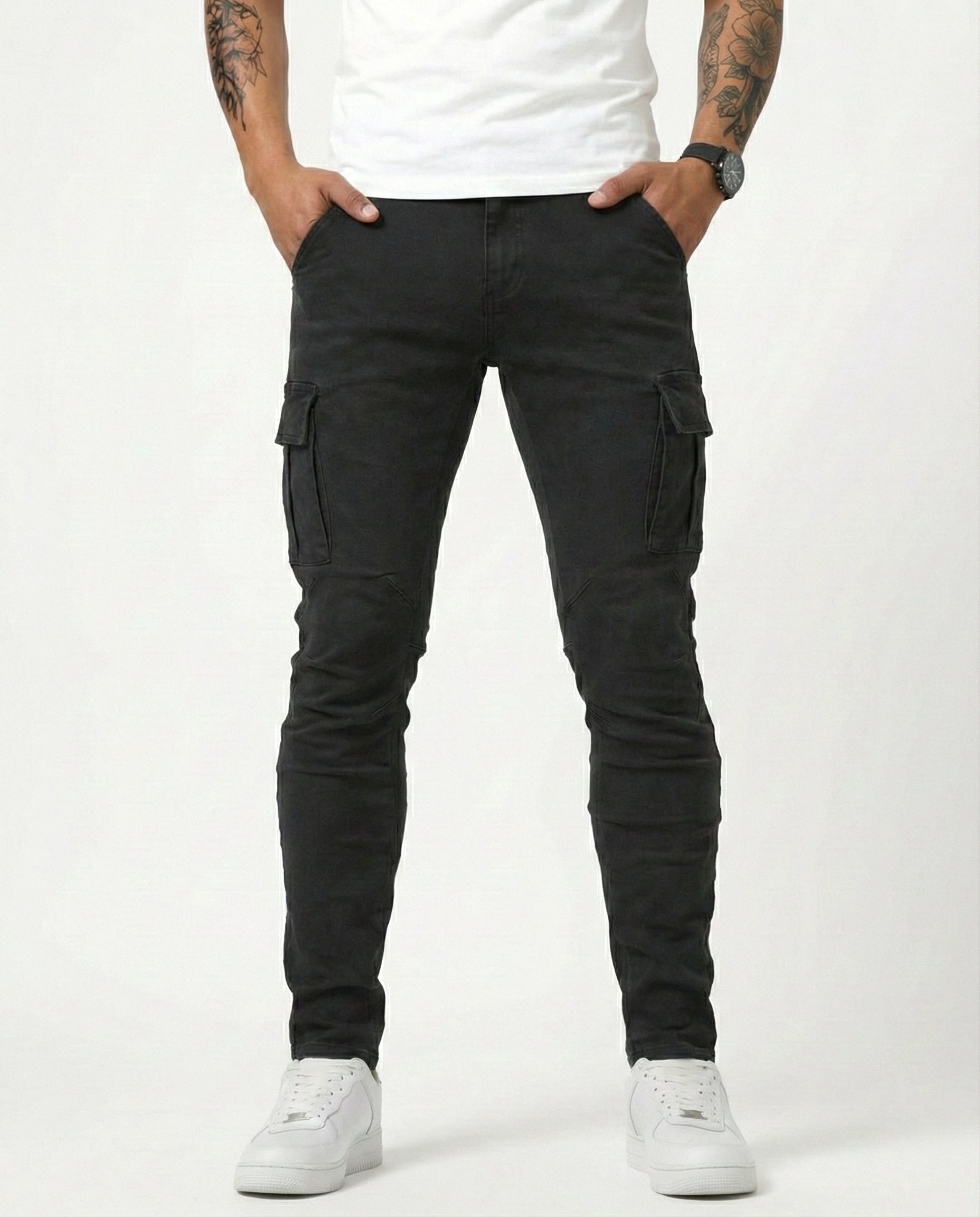 DAVID | PANTALÓN CARGO ELÁSTICO