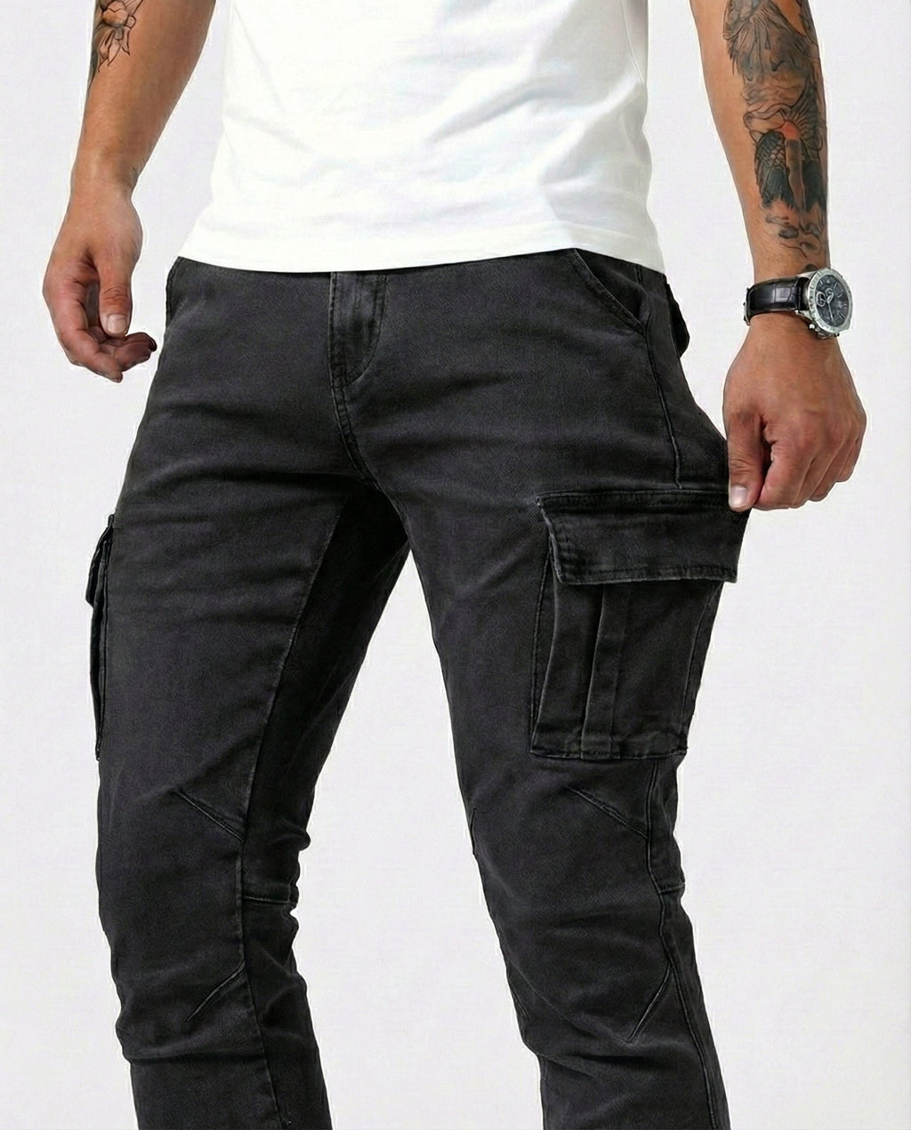 DAVID | PANTALÓN CARGO ELÁSTICO