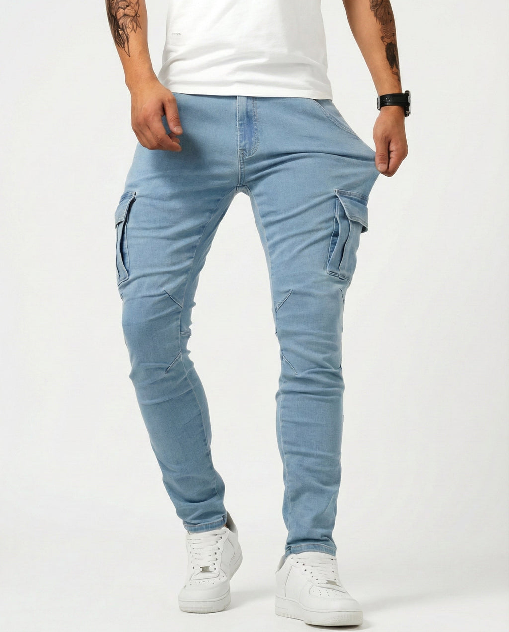 DAVID | PANTALÓN CARGO ELÁSTICO